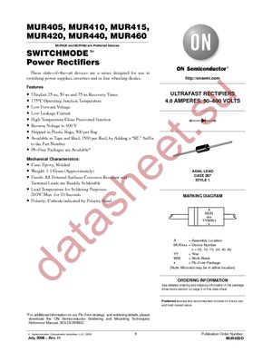 MUR460RL datasheet  